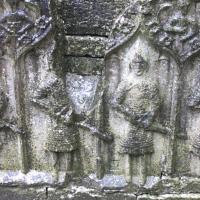 ROSCOMMON 26.03.16 Mercenaires Ecossais bas relief Tombeau Felim O'Conor roi du Connacht
